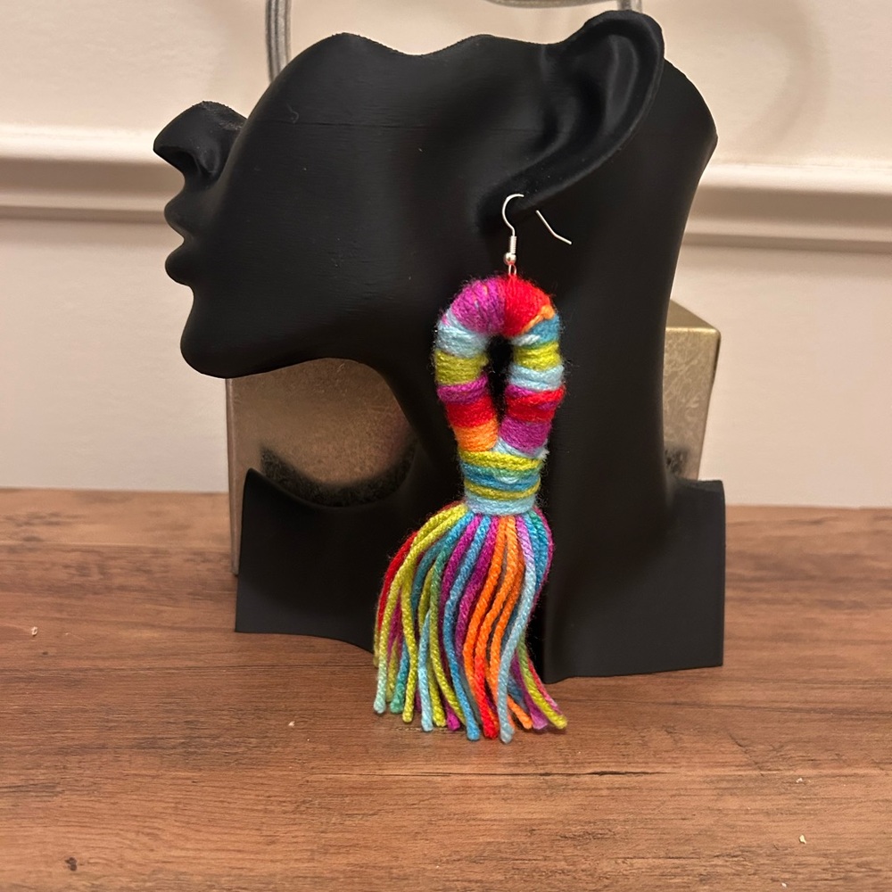 Colorful Handmade Tassel Earrings